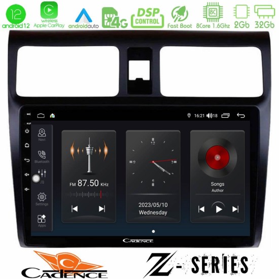 Cadence Z Series Suzuki Swift 2005-2010 8core Android12 2+32GB Navigation Multimedia Tablet 10"