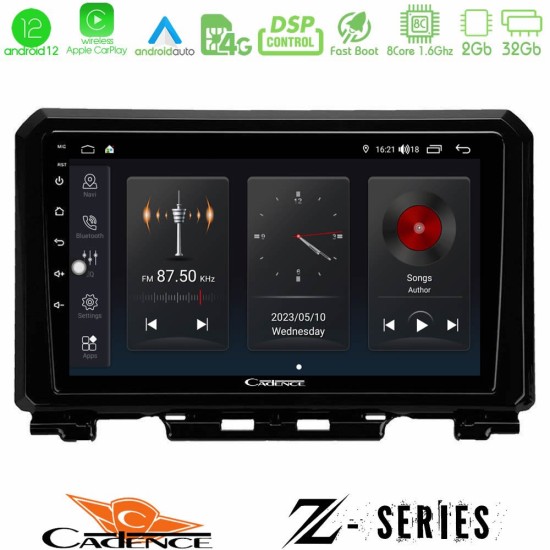 Cadence Z Series Suzuki Jimny 2018-2022 8core Android12 2+32GB Navigation Multimedia Tablet 9"