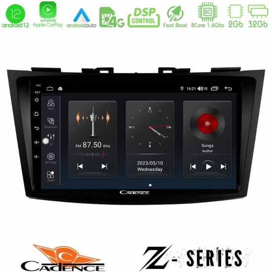 Cadence Z Series Suzuki Swift 2011-2016 8core Android12 2+32GB Navigation Multimedia Tablet 9"