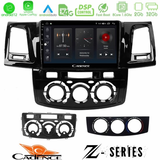 Cadence Z Series Toyota Hilux 2007-2011 8core Android12 2+32GB Navigation Multimedia Tablet 9"