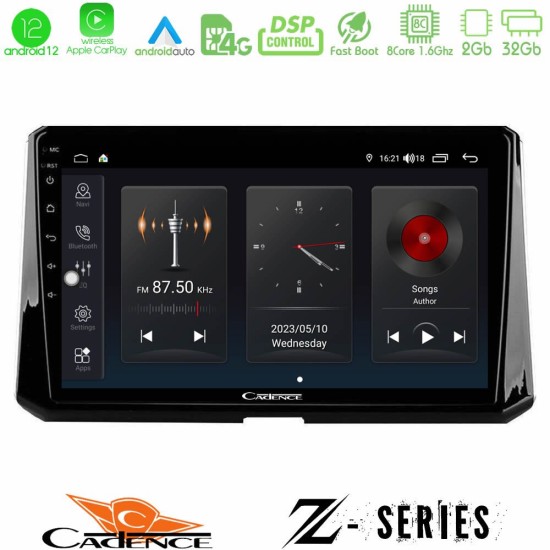 Cadence Z Series Toyota Corolla 2019-2022 8core Android12 2+32GB Navigation Multimedia Tablet 10"