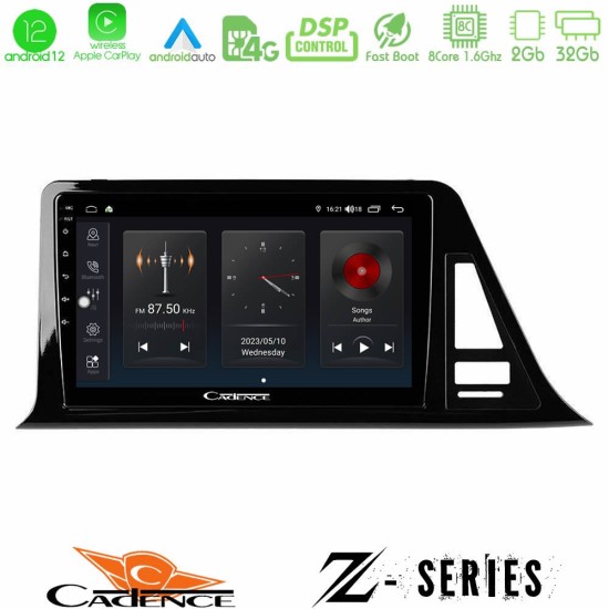 Cadence Z Series Toyota CH-R 8core Android12 2+32GB Navigation Multimedia Tablet 9"
