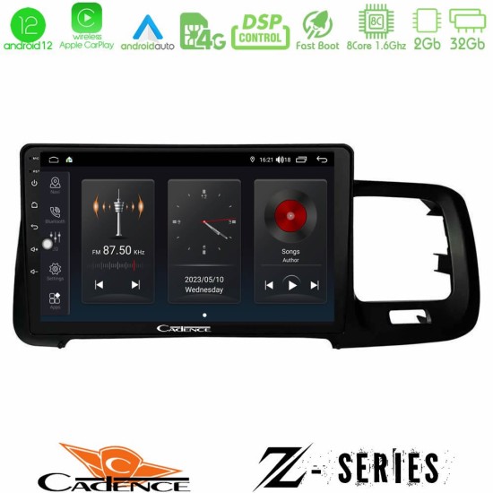 Cadence Z Series Volvo S60 2010-2018 8core Android12 2+32GB Navigation Multimedia Tablet 9"
