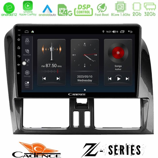 Cadence Z Series Volvo XC60 2009-2012 8core Android12 2+32GB Navigation Multimedia Tablet 9"
