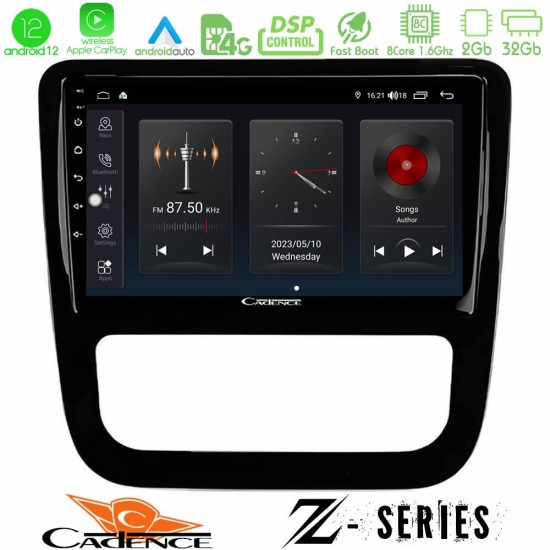 Cadence Z Series VW Scirocco 2008-2014 8Core Android12 2+32GB Navigation Multimedia Tablet 9" (μαύρο γυαλιστερό)