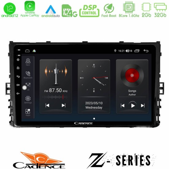 Cadence Z Series VW MQB 2017-> 8core Android12 2+32GB Navigation Multimedia Tablet 9"
