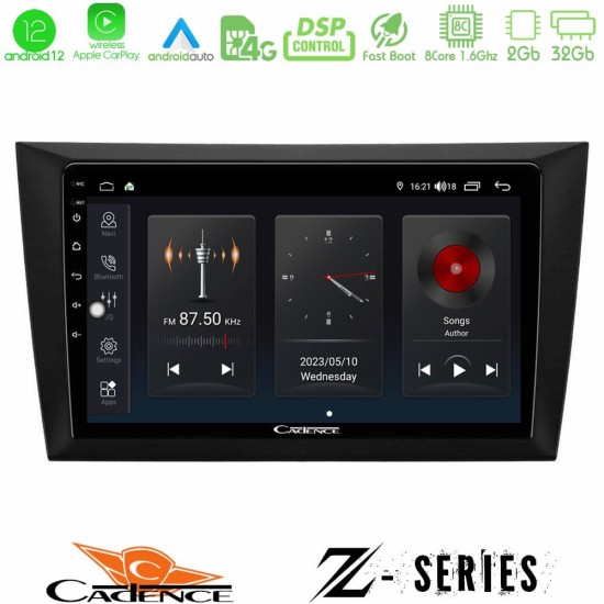 Cadence Z Series Vw Golf 6 8core Android12 2+32GB Navigation Multimedia Tablet 9"