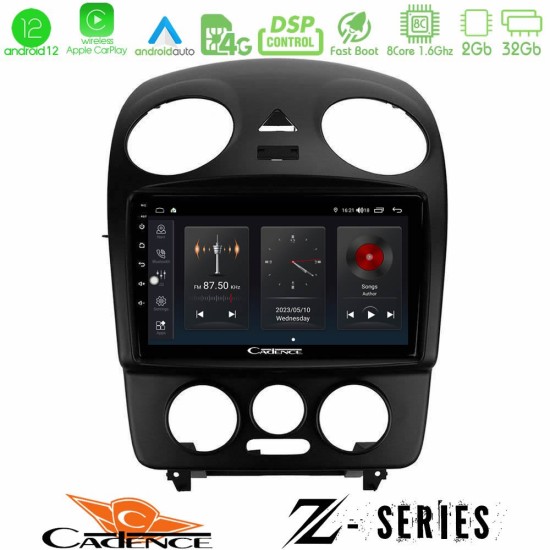 Cadence Z Series VW Beetle 8core Android12 2+32GB Navigation Multimedia Tablet 9"