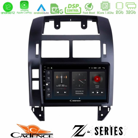 Cadence Z Series VW Polo 2002-2009 8core Android12 2+32GB Navigation Multimedia Tablet 9"