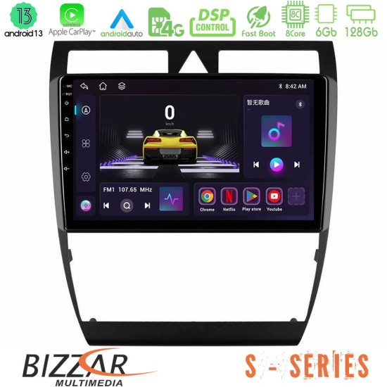 Bizzar S Series Audi A6 (C5) 1997-2004 8core Android13 6+128GB Navigation Multimedia Tablet 9"