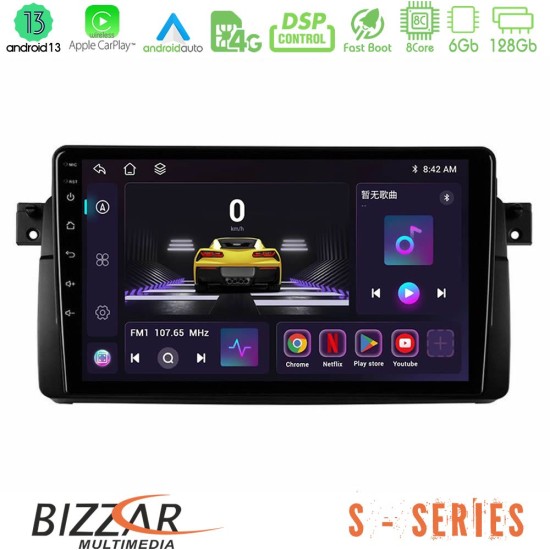 Bizzar S Series BMW E46 8core Android13 6+128GB Navigation Multimedia Tablet 9"