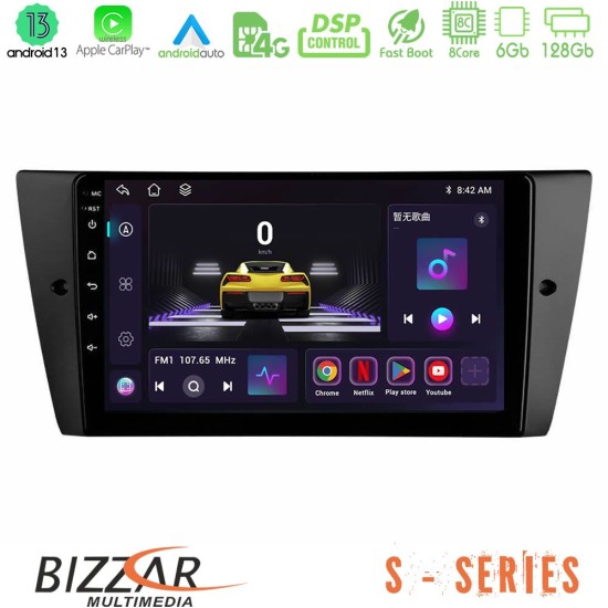 Bizzar S Series BMW 3 Series 2006-2011 8core Android13 6+128GB Navigation Multimedia Tablet 9"