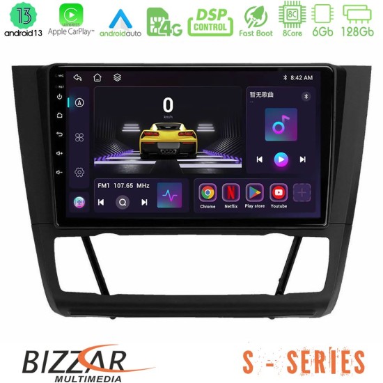 Bizzar S Series BMW 1Series E81/E82/E87/E88 (AUTO A/C) 8core Android13 6+128GB Navigation Multimedia Tablet 9"