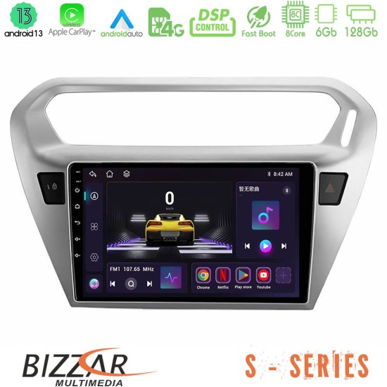 Bizzar S Series Citroën C-Elysée / Peugeot 301 8Core Android13 6+128GB Navigation Multimedia Tablet 9"