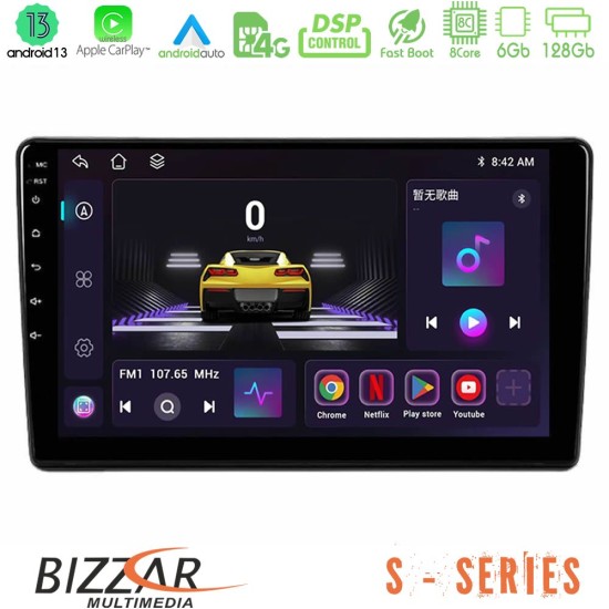 Bizzar S Series Peugeot Partner / Citroën Berlingo 2008-2018 8Core Android13 6+128GB Navigation Multimedia Tablet 9"