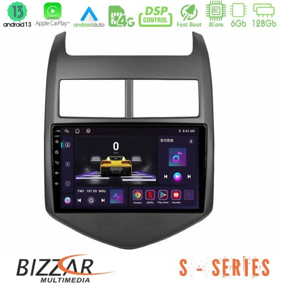 Bizzar S Series Chevrolet Aveo 2011-2017 8core Android13 6+128GB Navigation Multimedia Tablet 9"