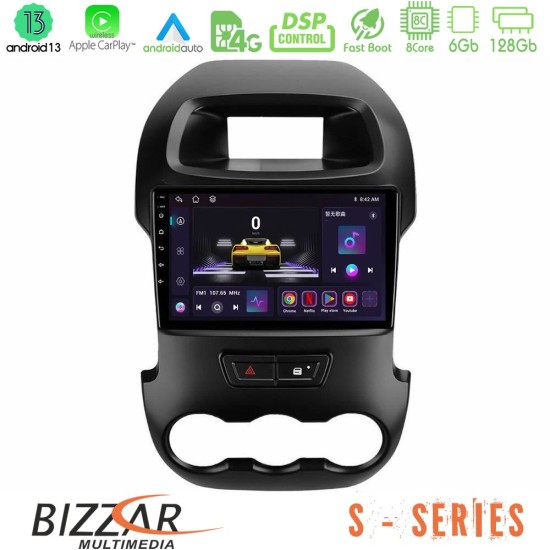 Bizzar S Series Ford Ranger 2012-2016 8core Android13 6+128GB Navigation Multimedia Tablet 9"