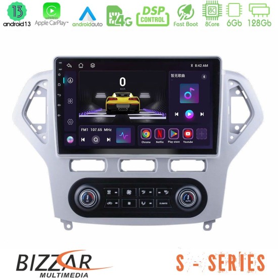 Bizzar S Series Ford Mondeo 2007-2011 (Auto A/C) 8Core Android13 6+128GB Navigation Multimedia Tablet 9"