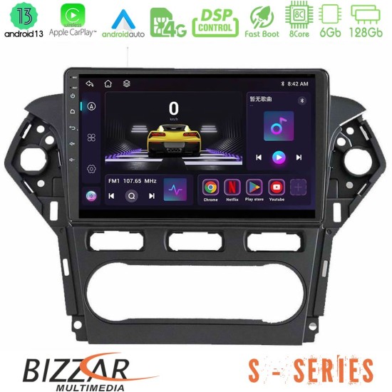 Bizzar S Series Ford Mondeo 2011-2014 8core Android13 6+128GB Navigation Multimedia Tablet 9"