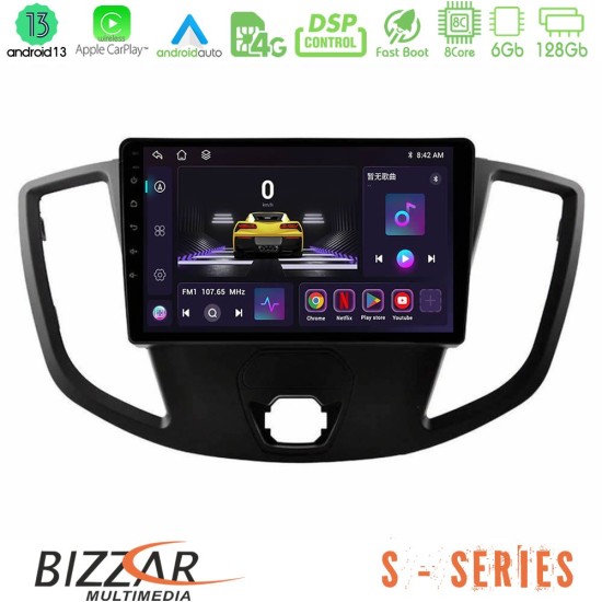 Bizzar S Series Ford Transit 2014-> 8core Android13 6+128GB Navigation Multimedia Tablet 9"