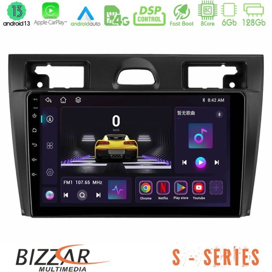 Bizzar S Series Ford Fiesta/Fusion 8core Android13 6+128GB Navigation Multimedia Tablet 9"