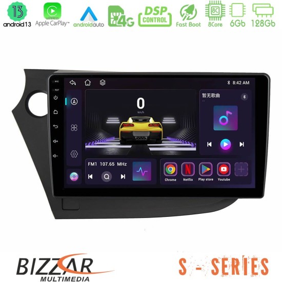 Bizzar S Series Honda Insight 2009-2015 8core Android13 6+128GB Navigation Multimedia Tablet 9"