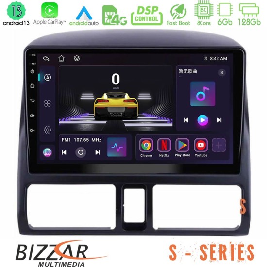 Bizzar S Series Honda CRV 2002-2006 8core Android13 6+128GB Navigation Multimedia Tablet 9"