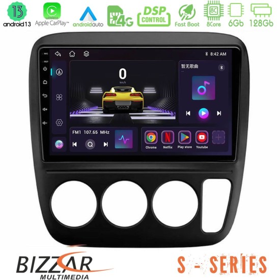 Bizzar S Series Honda CRV 1997-2001 8core Android13 6+128GB Navigation Multimedia Tablet 9"