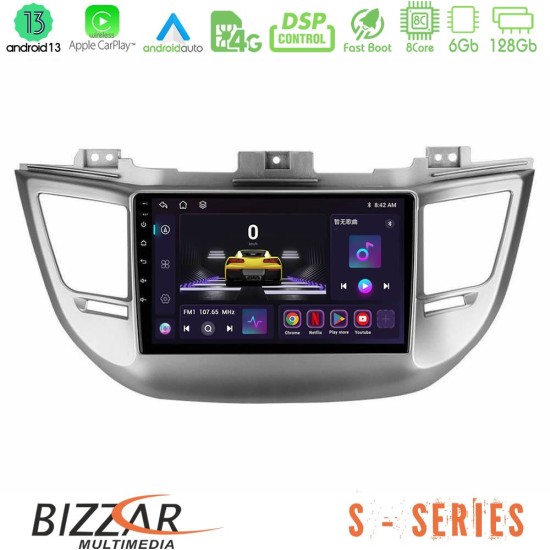 Bizzar S Series Hyundai Tucson 2015-2018 8Core Android13 6+128GB Navigation Multimedia Tablet 9"