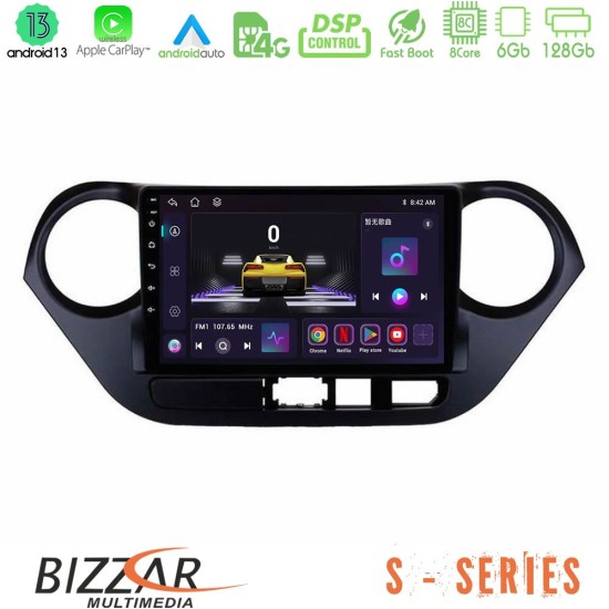 Bizzar S Series Hyundai i10 2014-2020 8core Android13 6+128GB Navigation Multimedia Tablet 9"