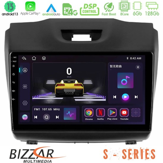 Bizzar S Series Isuzu D-MAX 2012-2019 8core Android13 6+128GB Navigation Multimedia Tablet 9"