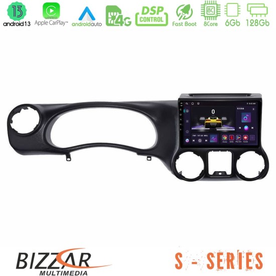 Bizzar S Series Jeep Wrangler 2011-2014 8Core Android13 6+128GB Navigation Multimedia Tablet 10"