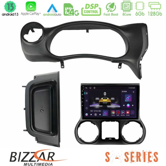 Bizzar S Series Jeep Wrangler 2014-2017 8Core Android13 6+128GB Navigation Multimedia Tablet 10"