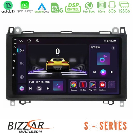 Bizzar S Series Mercedes A/B/Vito/Sprinter Class 8core Android13 6+128GB Navigation Multimedia Tablet 9"