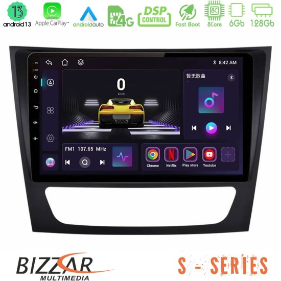 Bizzar S Series Mercedes E Class / CLS Class 8core Android13 6+128GB Navigation Multimedia Tablet 9"