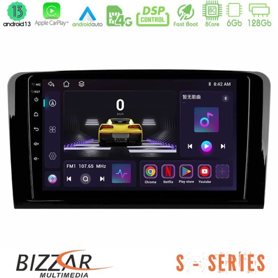 Bizzar S Series Mercedes ML/GL Class 8core Android13 6+128GB Navigation Multimedia Tablet 9"