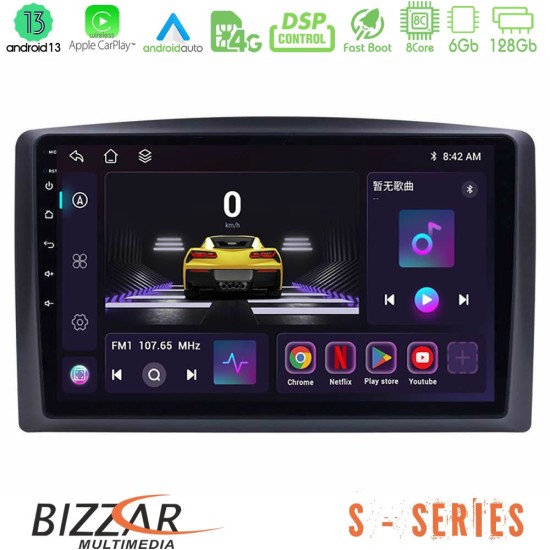 Bizzar S Series Mercedes Vito 2015-2021 8core Android13 6+128GB Navigation Multimedia Tablet 10"