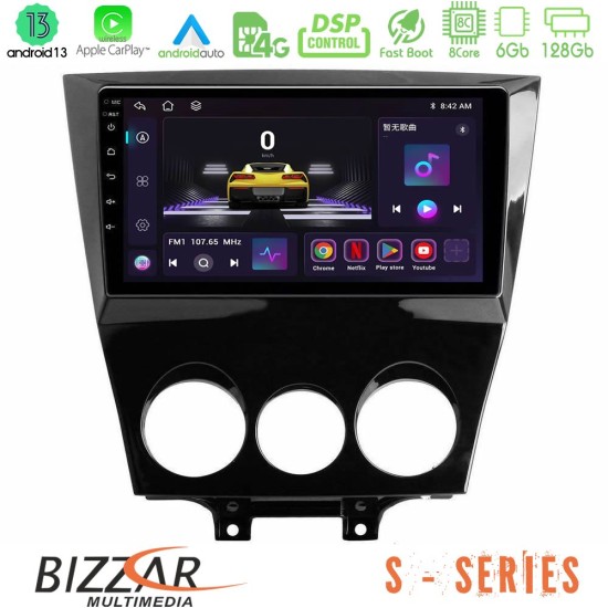 Bizzar S Series Mazda RX8 2008-2012 8Core Android13 6+128GB Navigation Multimedia Tablet 9"