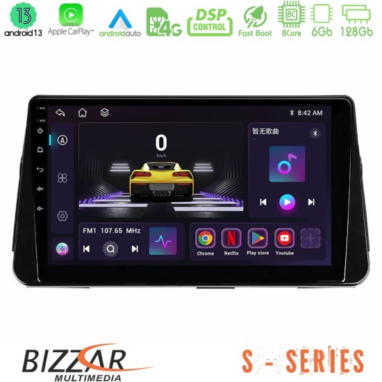 Bizzar S Series Nissan Micra K14 8core Android13 6+128GB Navigation Multimedia Tablet 10"