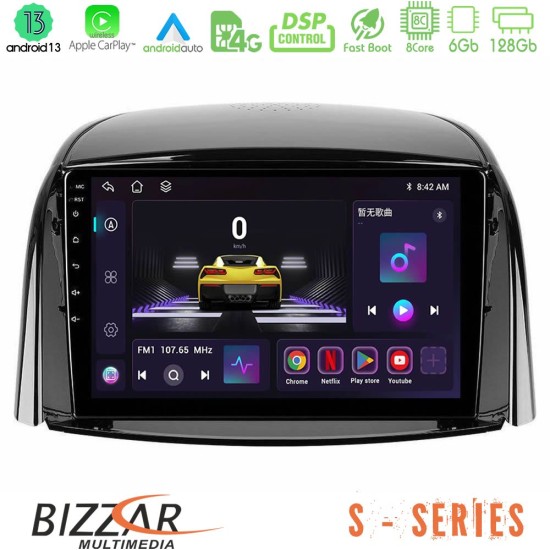 Bizzar S Series Renault Koleos 2007-2015 8Core Android13 6+128GB Navigation Multimedia Tablet 9"