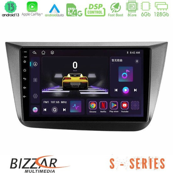 Bizzar S Series Seat Altea 2004-2015 8core Android13 6+128GB Navigation Multimedia Tablet 9"