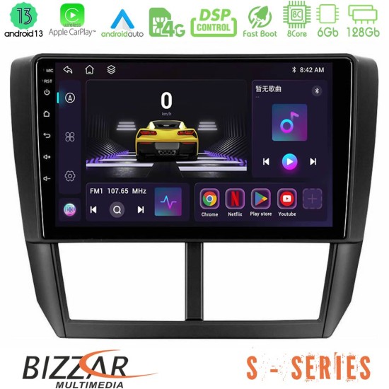 Bizzar S Series Subaru Forester 8core Android13 6+128GB Navigation Multimedia Tablet 9"