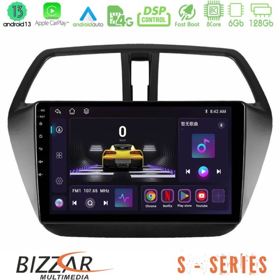 Bizzar S Series Suzuki SX4 S-Cross 8core Android13 6+128GB Navigation Multimedia Tablet 9"