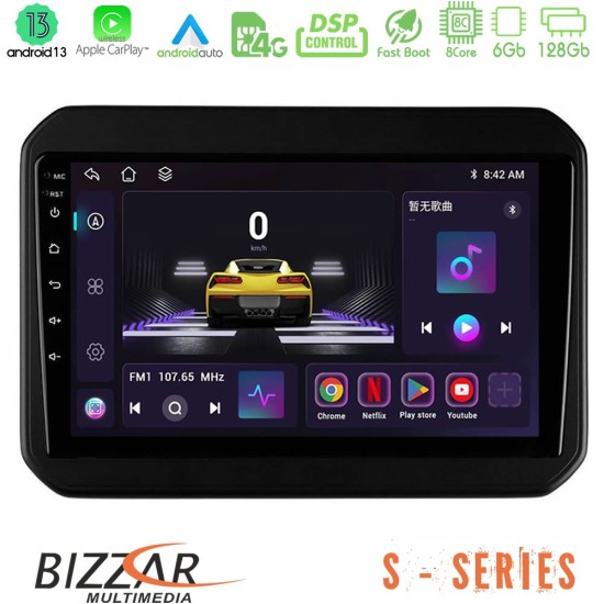 Bizzar S Series Suzuki Ignis 8core Android13 6+128GB Navigation Multimedia Tablet 9"