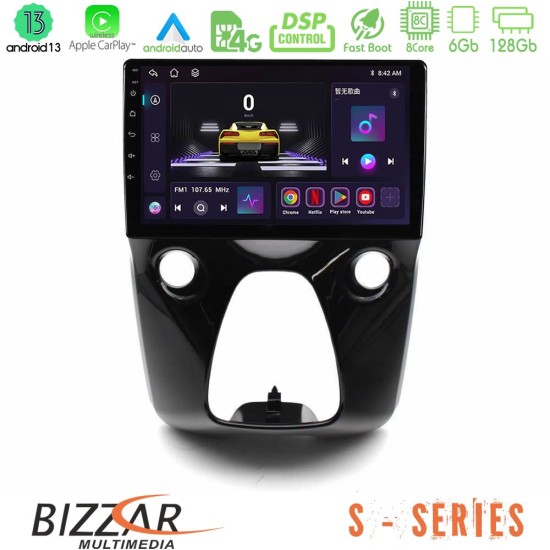 Bizzar S Series Toyota Aygo | Citroen C1 | Peugeot 108 8core Android13 6+128GB Navigation Multimedia 10"