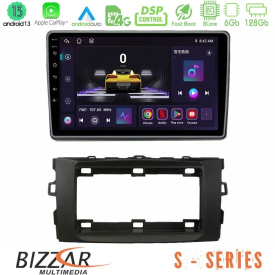 Bizzar S Series Toyota Auris 2013-2016 8core Android13 6+128GB Navigation Multimedia Tablet 10"