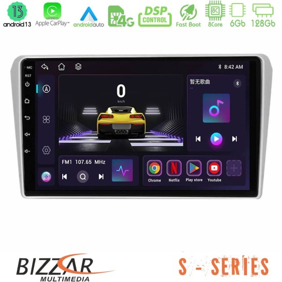 Bizzar S Series Toyota Avensis T25 02/2003–2008 8core Android13 6+128GB Navigation Multimedia Tablet 9"