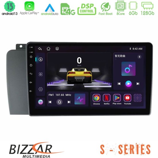 Bizzar S Series Volvo S60 2004-2009 8core Android13 6+128GB Navigation Multimedia Tablet 9"