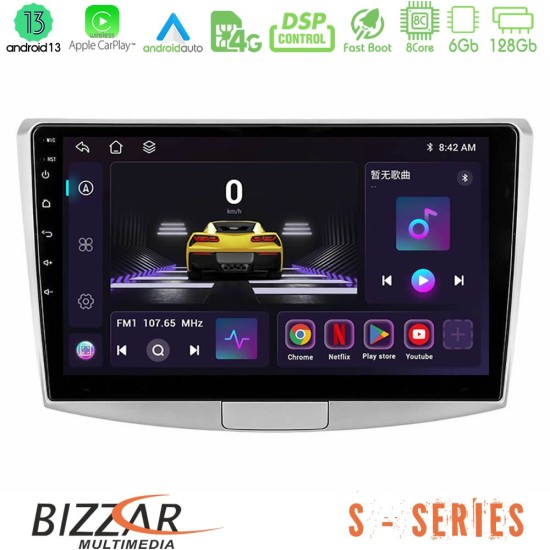 Bizzar S Series VW Passat 8core Android13 6+128GB Navigation Multimedia Tablet 10"