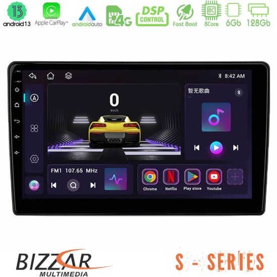 Bizzar S Series Opel Astra/Corsa/Antara/Zafira 8core Android13 6+128GB Navigation Multimedia Tablet 9" (Μαύρο Χρώμα)